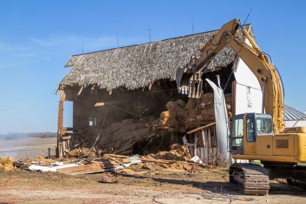 Barn Demolition in Wheaton