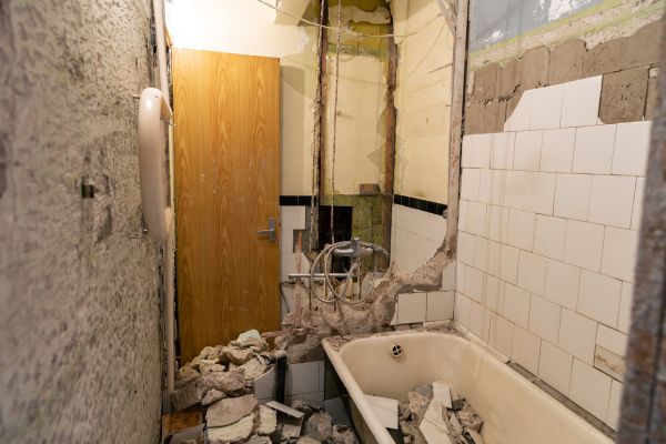 Shower Tile Demolition in Wheaton
