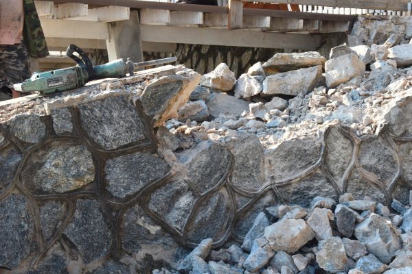 Retaining Wall Demolition in Wheaton